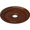 Ekena Millwork Wreath Medallion (Canopies up to 6"), 21 1/8"OD x 3 5/8"ID x 7/8"P, Burnished Mahogany Crackle CM21WRBMC - alternate 3